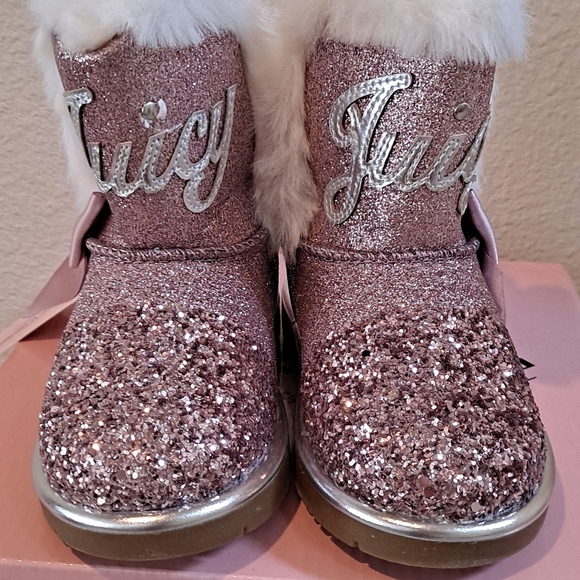 Juicy Couture Toddler boots Lil Banning, size 7m pink - Picture 3 of 9